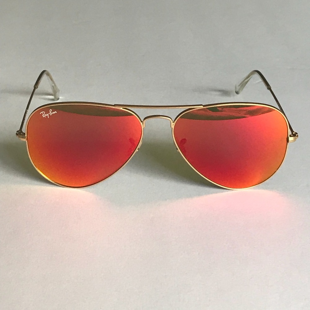 Ray-Ban Aviator Sunglasses Pink and Gold